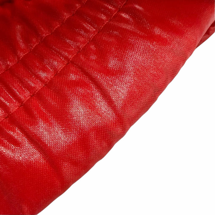 美品◇MONCLER モンクレール 20-21AW ECRINS ダブルジップ ロゴワッペン付き フーデッド ダウンジャケット レッド 2 正規品 メンズ