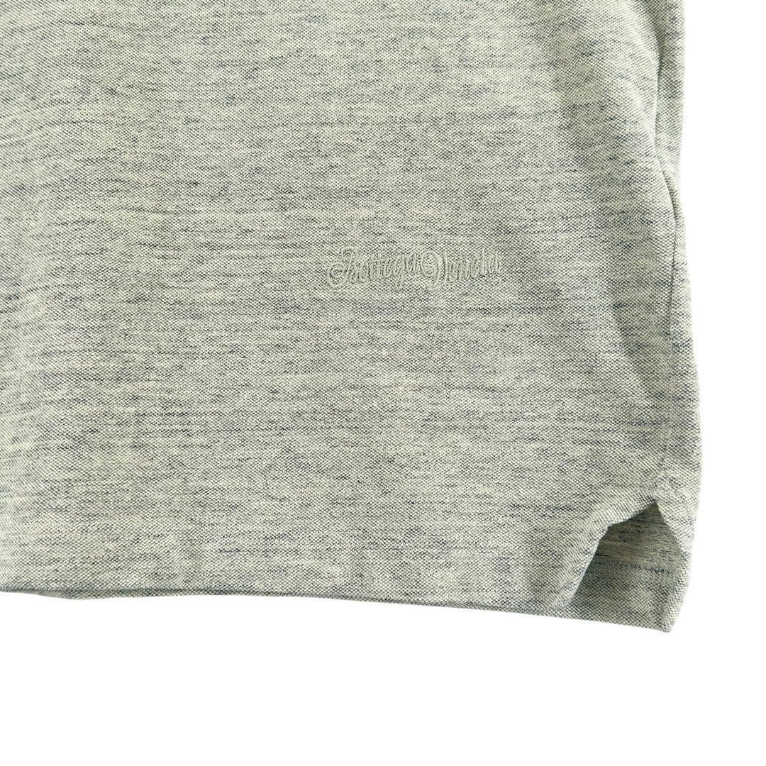 美品▲BOTTEGAVENETA ボッテガヴェネタ 25SS 820677 コットン100％ メランジ 半袖ポロシャツ グリーン XS イタリア製 正規品 メンズ
