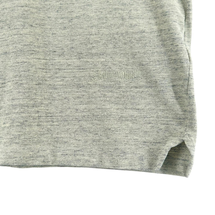 美品▲BOTTEGAVENETA ボッテガヴェネタ 25SS 820677 コットン100％ メランジ 半袖ポロシャツ グリーン XS イタリア製 正規品 メンズ