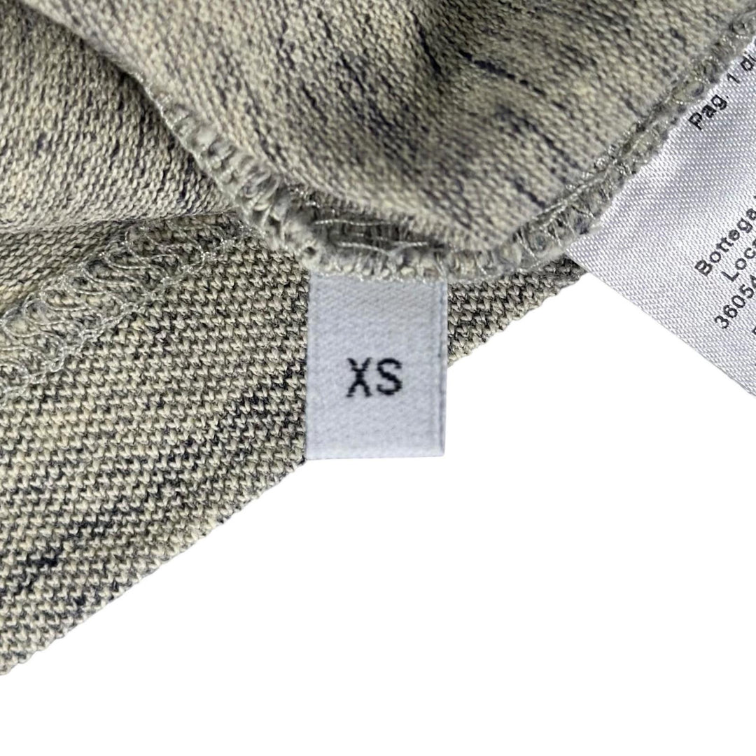 美品▲BOTTEGAVENETA ボッテガヴェネタ 25SS 820677 コットン100％ メランジ 半袖ポロシャツ グリーン XS イタリア製 正規品 メンズ