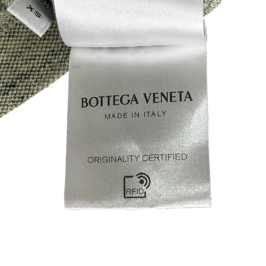 美品▲BOTTEGAVENETA ボッテガヴェネタ 25SS 820677 コットン100％ メランジ 半袖ポロシャツ グリーン XS イタリア製 正規品 メンズ