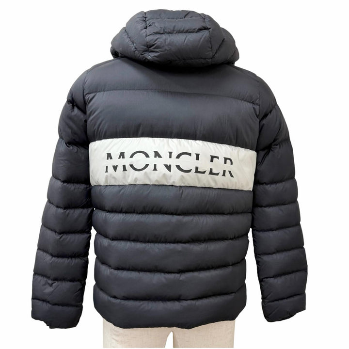 美品□MONCLER モンクレール 2022年製 PLUVIS GIUBBOTTO フーデッド ライトダウンジャケット ブラック 00 正規品 メンズ ハンガー付き