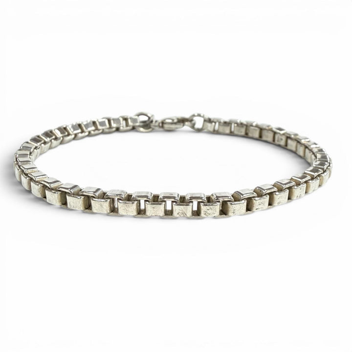 美品◇TIFFANY&amp;Co. ティファニー ベネチアン リンク 925 チェーン ブレスレット アクセサリー シルバー 重量14.83g レディース