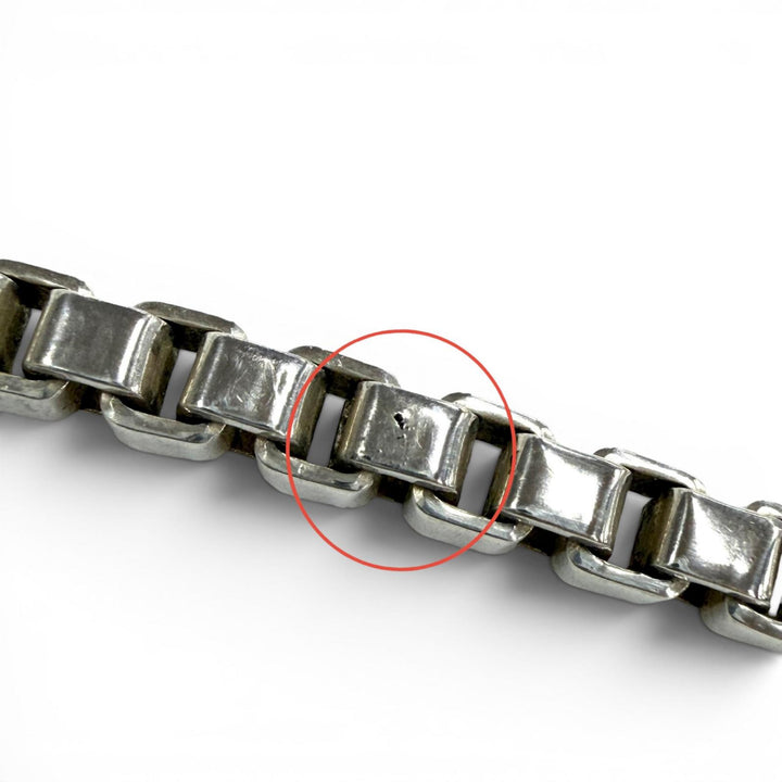 美品◇TIFFANY&amp;Co. ティファニー ベネチアン リンク 925 チェーン ブレスレット アクセサリー シルバー 重量14.83g レディース