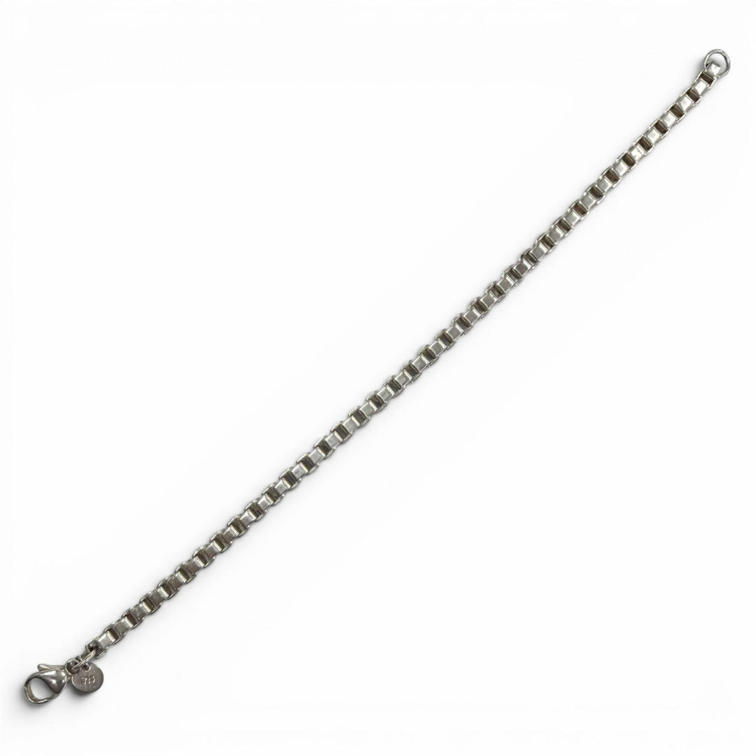美品◇TIFFANY&amp;Co. ティファニー ベネチアン リンク 925 チェーン ブレスレット アクセサリー シルバー 重量14.83g レディース