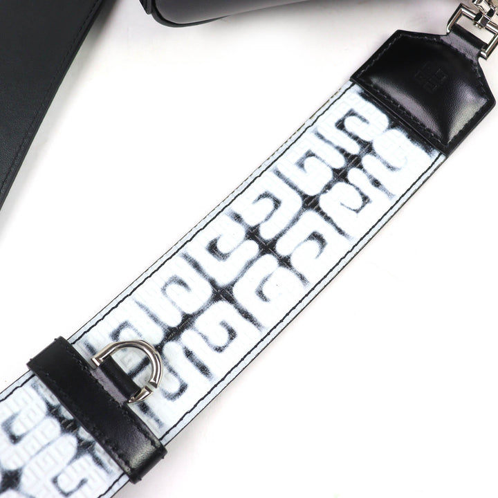 美品△GIVENCHY ジバンシィ BB50LXB1AB アンティゴナ XS 4Gプリント グラフィティ チェーン付き 2WAY レザー ショルダーバッグ ブラック