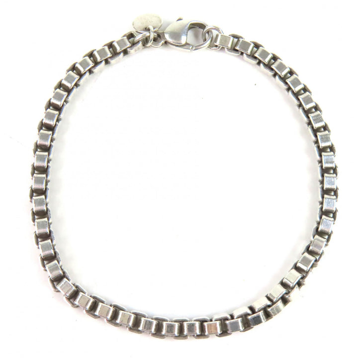 美品△TIFFANY&amp;Co. ティファニー ベネチアン 925 チェーン ブレスレット アクセサリー シルバー 重量16.46g レディース