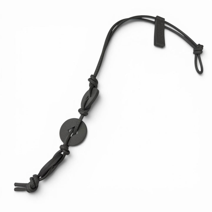 未使用品□BOTTEGAVENETA ボッテガヴェネタ レザー コインモチーフ ストラップ バッグチャーム グレー イタリア製 メンズ 箱・保存袋付き