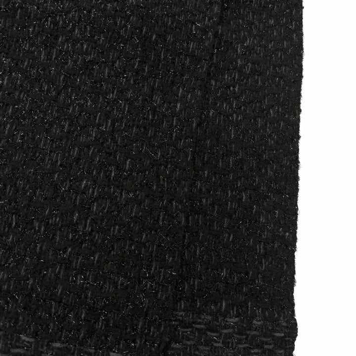 美品□CHANEL シャネル YZ079068 カシミヤ80％ ココマーク刺繍 エンブロイダリー 大判ショール マフラー ブラック ライトブルー 正規品