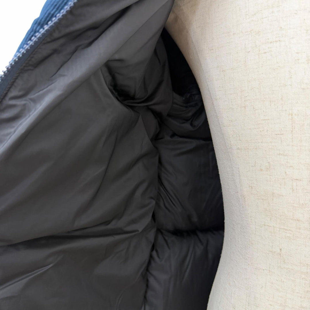 極美品□THE NORTH FACE ザ・ノースフェイス ND92231R CORDUROY NUPTSE JACKET エコスエード コーデュロイ ダウンジャケット M 正規品