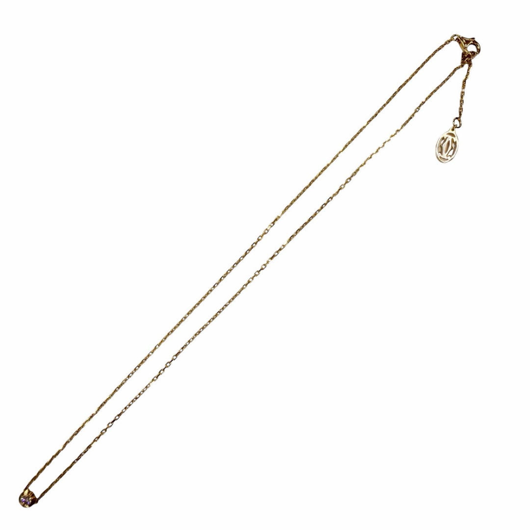 美品◇Cartier カルティエ SJN242 ダムール SM スモール 750YG 1Pダイヤモンド ネックレス イエローゴールド 重量2.77g レディース