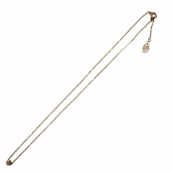 美品◇Cartier カルティエ SJN242 ダムール SM スモール 750YG 1Pダイヤモンド ネックレス イエローゴールド 重量2.77g レディース