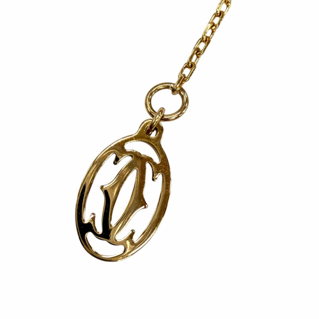 美品◇Cartier カルティエ SJN242 ダムール SM スモール 750YG 1Pダイヤモンド ネックレス イエローゴールド 重量2.77g レディース