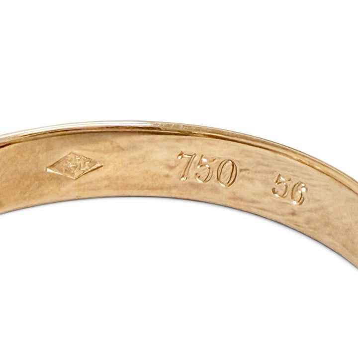 極美品△Cartier カルティエ A3354Y トリニティ MM クラシック リング 750(YG PG WG) イエローゴールド ピンクゴールド 56 JP16号 8.66g