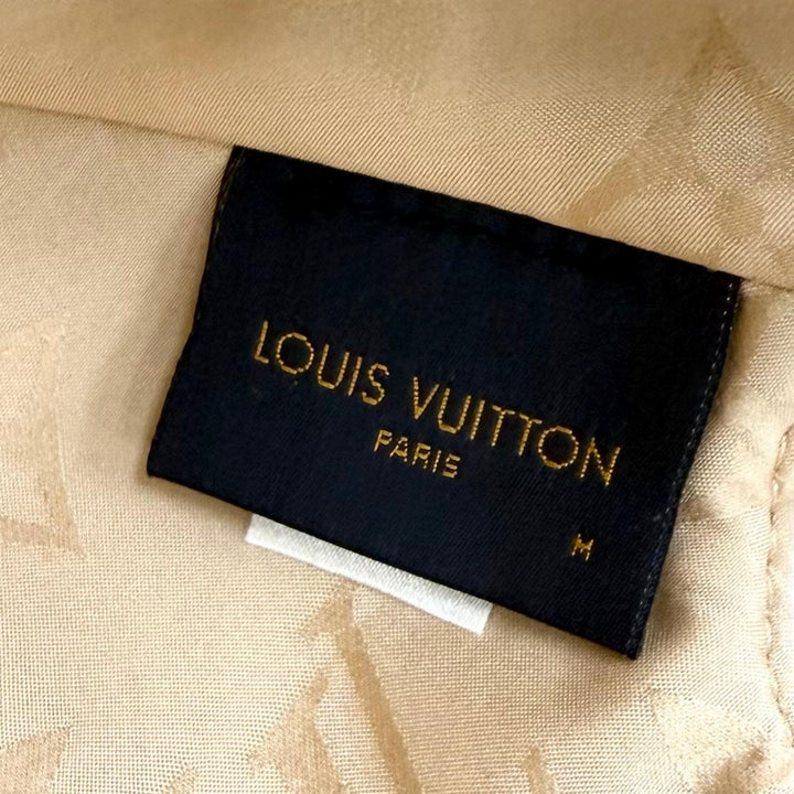 美品★LOUIS VUITTON ルイヴィトン M77292 モノグラム キャリーオン レザーブリム キャップ ベージュ M 正規品 レディース メンズ