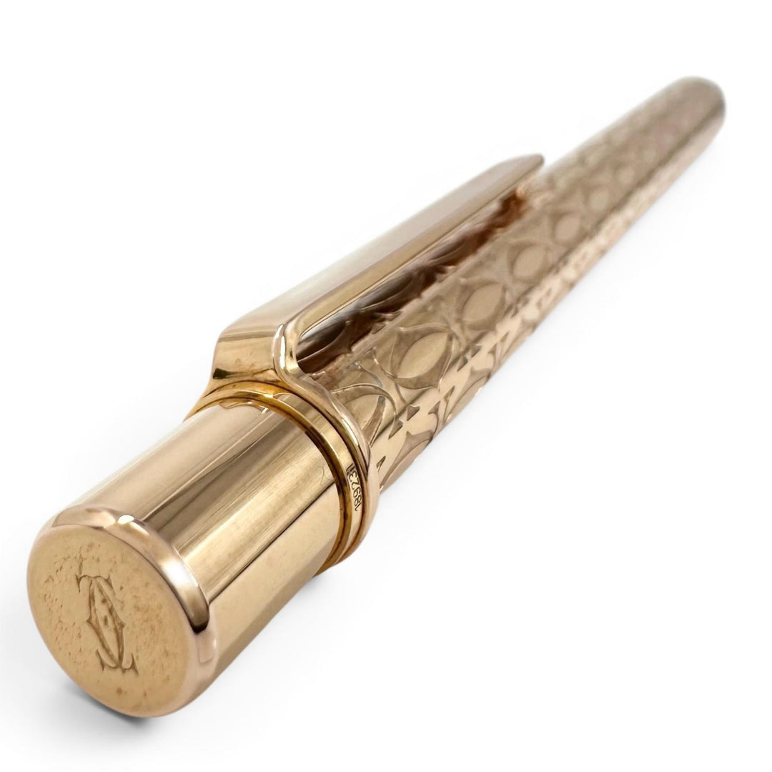 良品▲Cartier カルティエ Cドゥ カルティエ ハッピーバースデー 2Cデコール ツイスト式 ボールペン ゴールド ドイツ製 メンズ