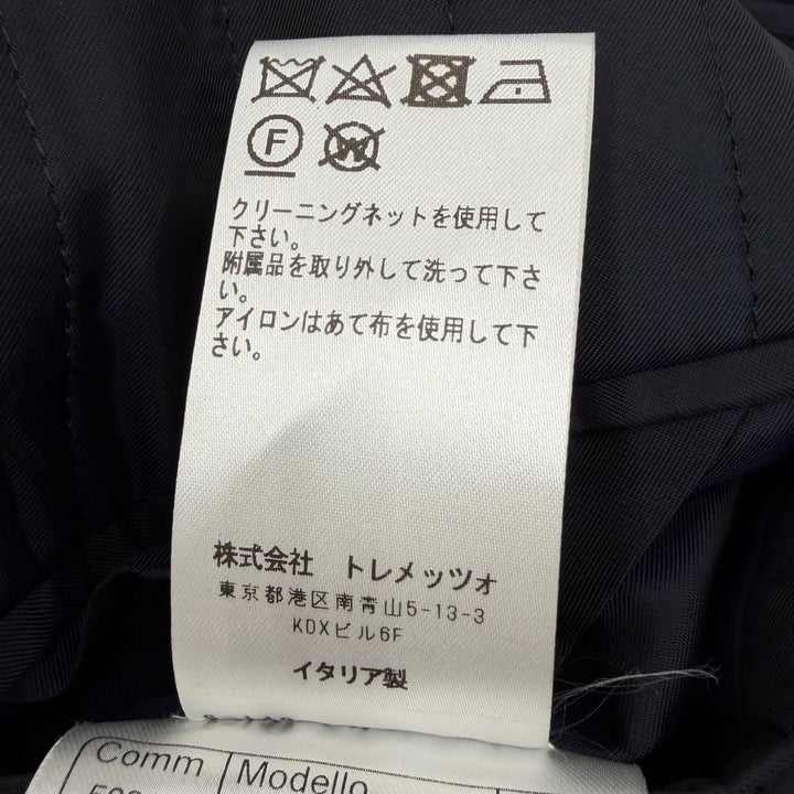 美品□TAGLIATORE タリアトーレ THOMAS 毛100％ フライフロント 比翼 チェスターコート ダークネイビー 46 イタリア製 正規品 メンズ　
