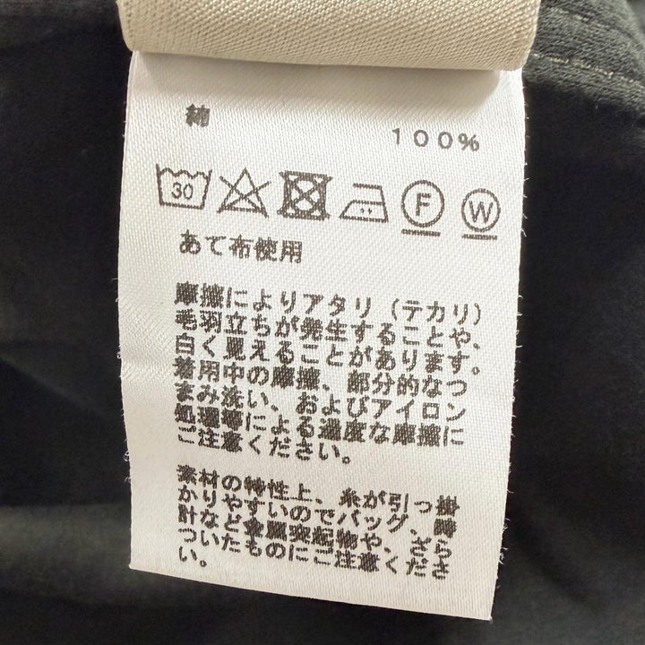 極美品□HERMES エルメス 24AW コットン100％ サドルステッチ ハイネック ロングスリーブTシャツ カットソー カーキ M イタリア製 正規品