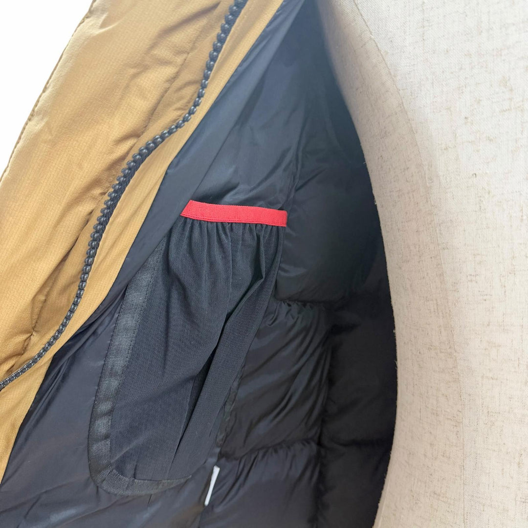 極美品□THE NORTH FACE ザ ノースフェイス ND91950 BALTRO LIGHT JACKET GORE-TEX フーデッド ダウンジャケット XS ベージュ 正規品