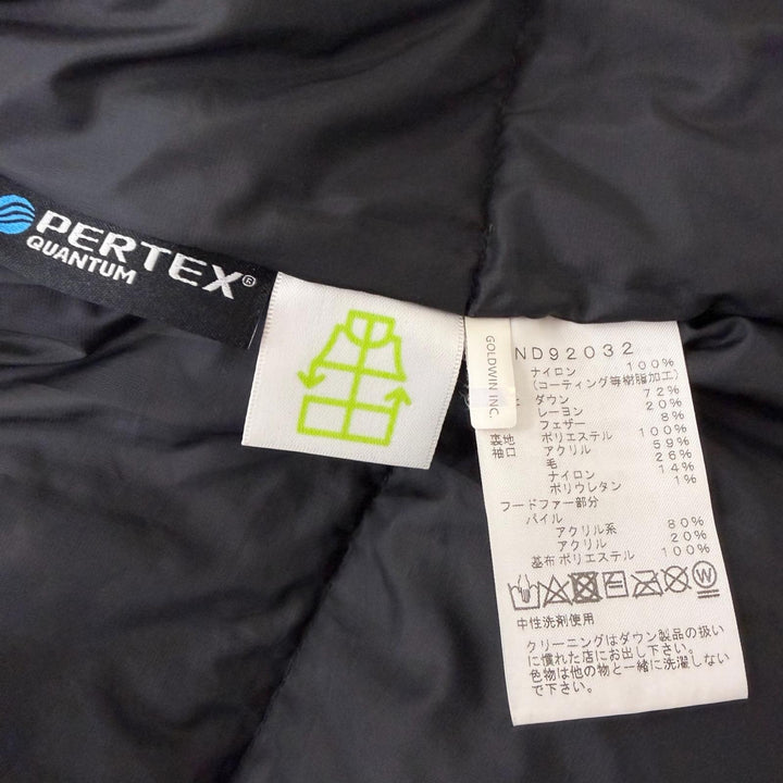美品□THE NORTH FACE ザ・ノースフェイス ND92032 ANTARCTICA PARKA GORE-TEX ファーフーデッド ダウンジャケット ブラック M 正規品