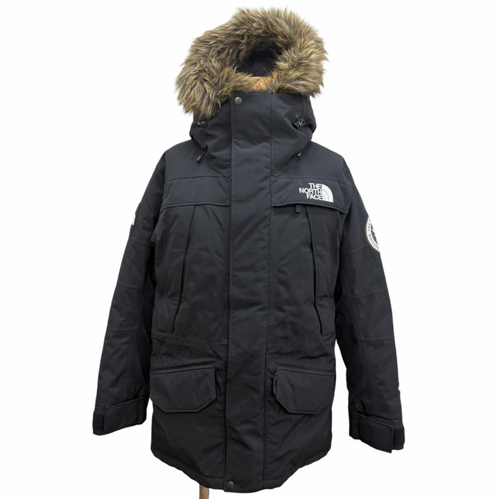 美品□THE NORTH FACE ザ・ノースフェイス ND92032 ANTARCTICA PARKA GORE-TEX ファーフーデッド ダウンジャケット ブラック M 正規品