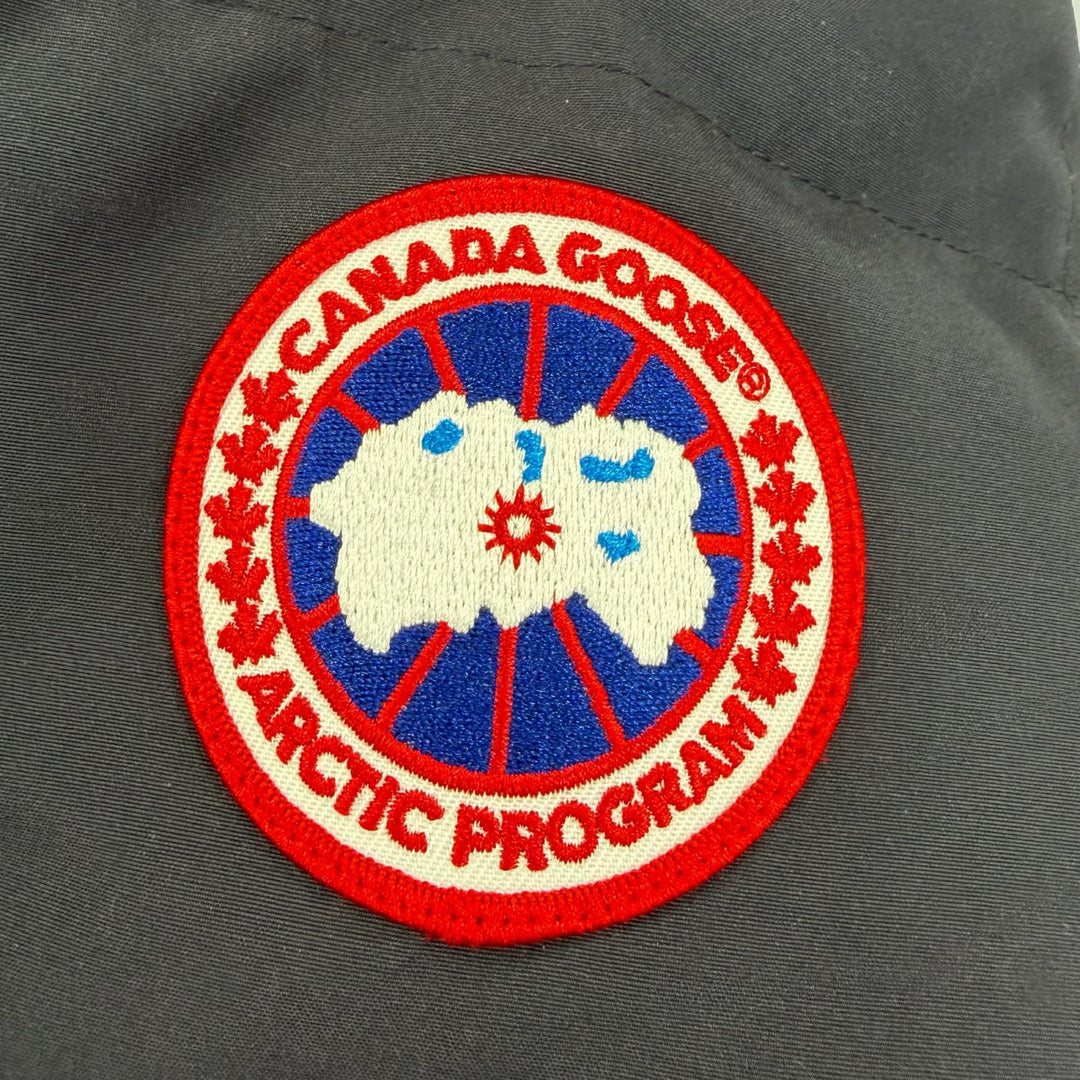 良品☆CANADA GOOSE カナダグース 2302JL MACKENZIE PARKA マッケンジー ファー・フード付 ダウンコート ネイビー S 正規品 レディース