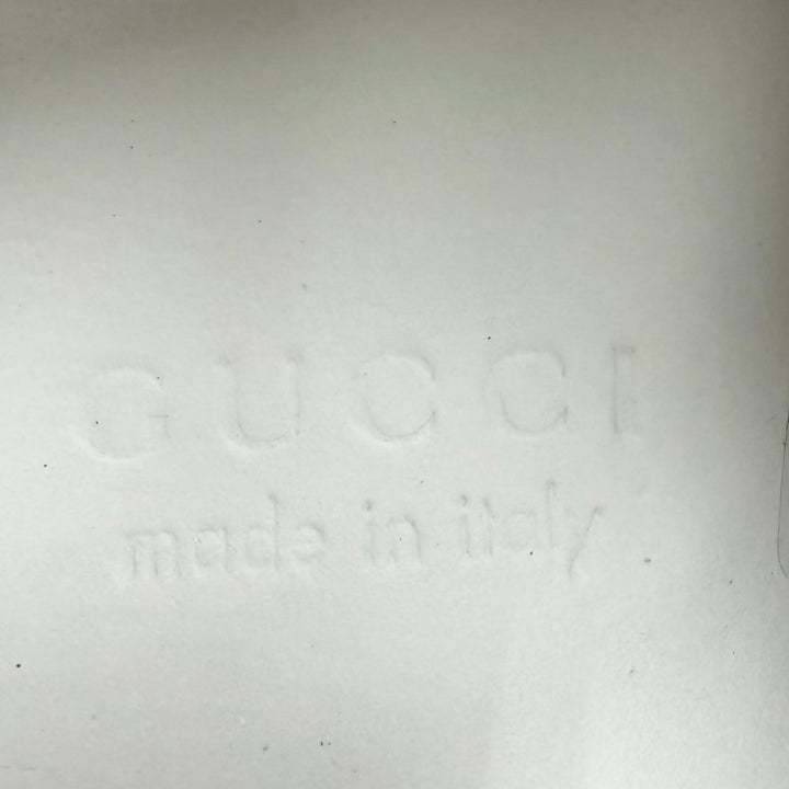 極美品★GUCCI グッチ 670408 ロゴデザイン 柄GG レースアップ レザー スニーカー マルチ 35 イタリア製 レディース 箱・保存袋付き