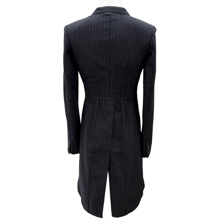 美品▼COMME des GARCONS HOMME PLUS コムデギャルソンオムプリュス PH-J028 チャイナパネル ストライプ柄 アシンメトリージャケット XS