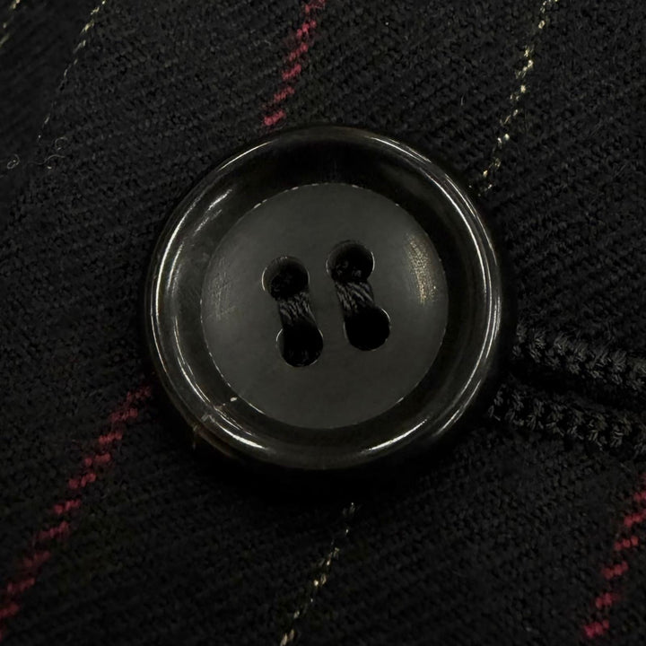美品▼COMME des GARCONS HOMME PLUS コムデギャルソンオムプリュス PH-J028 チャイナパネル ストライプ柄 アシンメトリージャケット XS