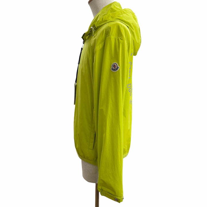 未使用品□MONCLER モンクレール 24SS CLAPIER GIUBBOTTO ロゴワッペン ウィンドブレーカー ブルゾン ライムグリーン 1 正規品 メンズ