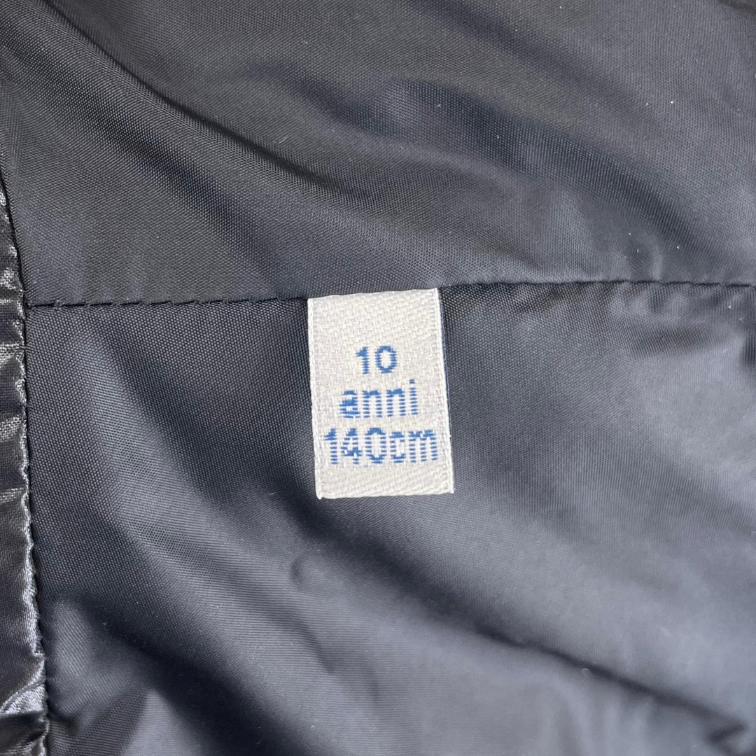 美品▲MONCLER モンクレール 2023年製 TIB GILET ロゴワッペン ダウンベスト ブラック 10anni 140cm 正規品 キッズ