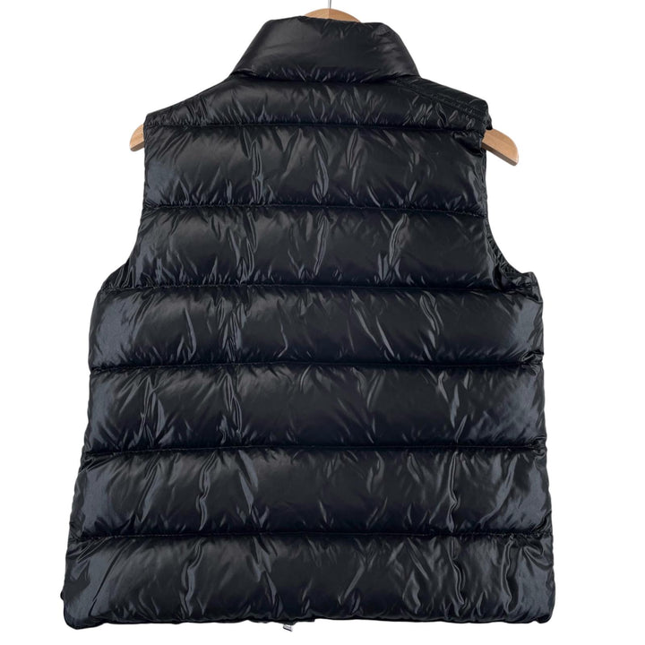 美品▲MONCLER モンクレール 2023年製 TIB GILET ロゴワッペン ダウンベスト ブラック 10anni 140cm 正規品 キッズ