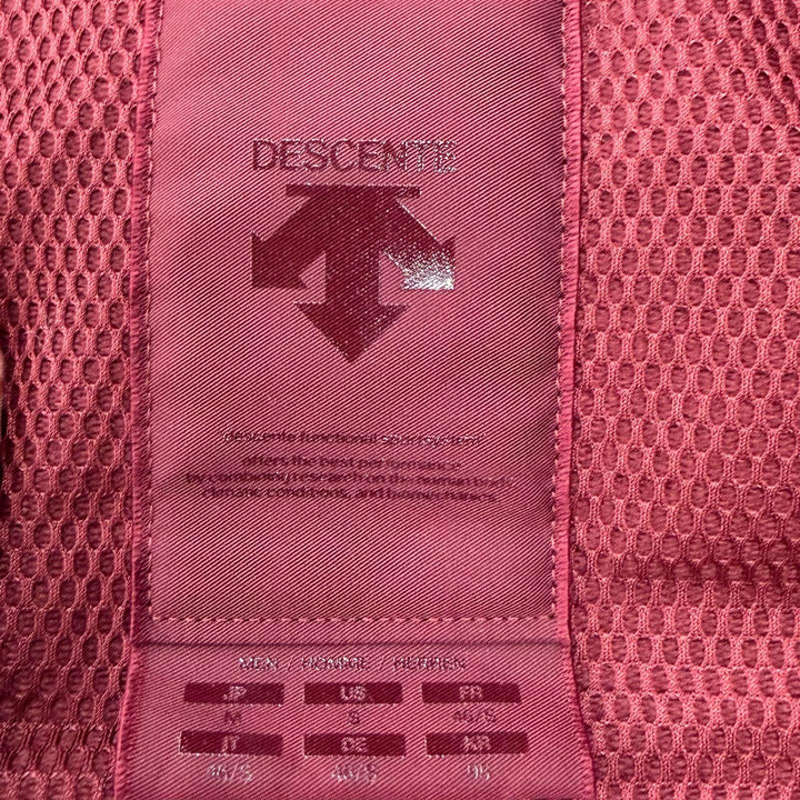 極美品□DESCENTE ALLTERRAIN デサントオルテライン 水沢ダウン SHUTTLE フーデッド ダウンジャケット ボルドー M 日本製 正規品 メンズ