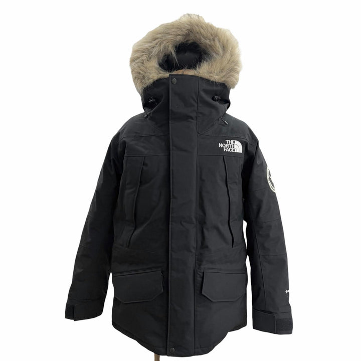 美品□THE NORTH FACE ザ・ノースフェイス ND92238 ANTARCTICA PARKA GORE-TEX ファーフーデッド ダウンジャケット ブラック L 正規品