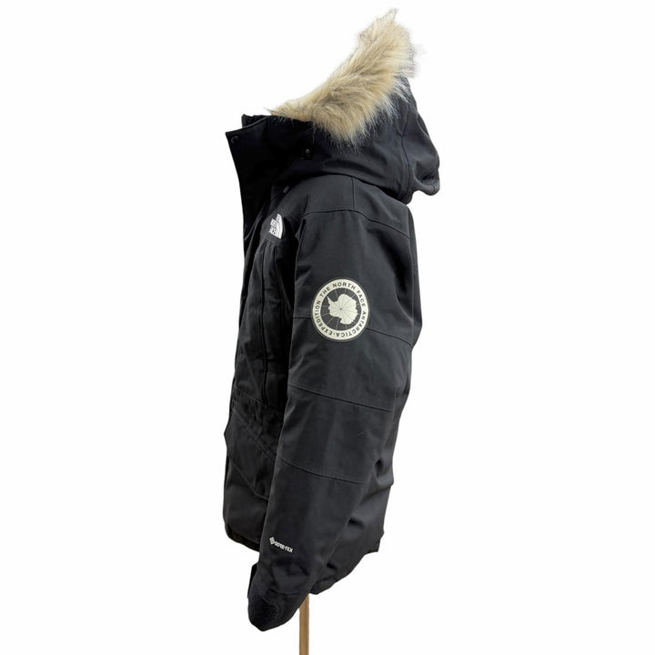 美品□THE NORTH FACE ザ・ノースフェイス ND92238 ANTARCTICA PARKA GORE-TEX ファーフーデッド ダウンジャケット ブラック L 正規品
