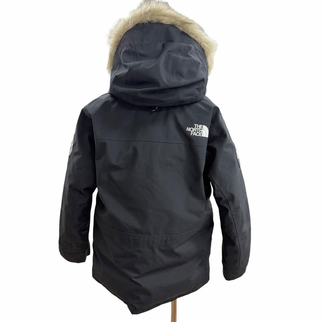 美品□THE NORTH FACE ザ・ノースフェイス ND92238 ANTARCTICA PARKA GORE-TEX ファーフーデッド ダウンジャケット ブラック L 正規品