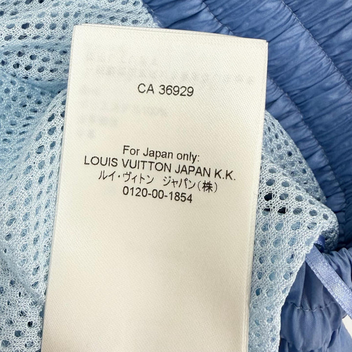 未使用品☆LOUIS VUITTON ルイヴィトン 24AW モノグラム 3Dアクセント ジョギングパンツ ブルー系 34 イタリア製 正規品 レディース