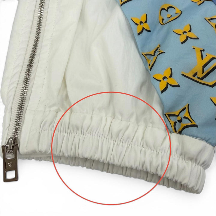 未使用品☆LOUIS VUITTON ルイヴィトン 24AW モノグラム 3Dアクセント ジョギングパンツ ブルー系 34 イタリア製 正規品 レディース