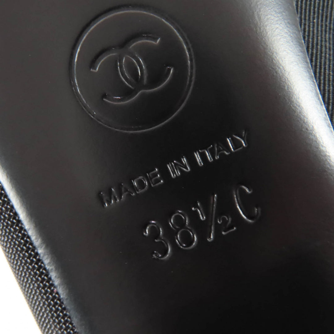 未使用品☆CHANEL シャネル G34544 ココマーク・カメリア メッシュデザイン アンクルブーツ ブラック 38.5 伊製 レディース 箱・保存袋付