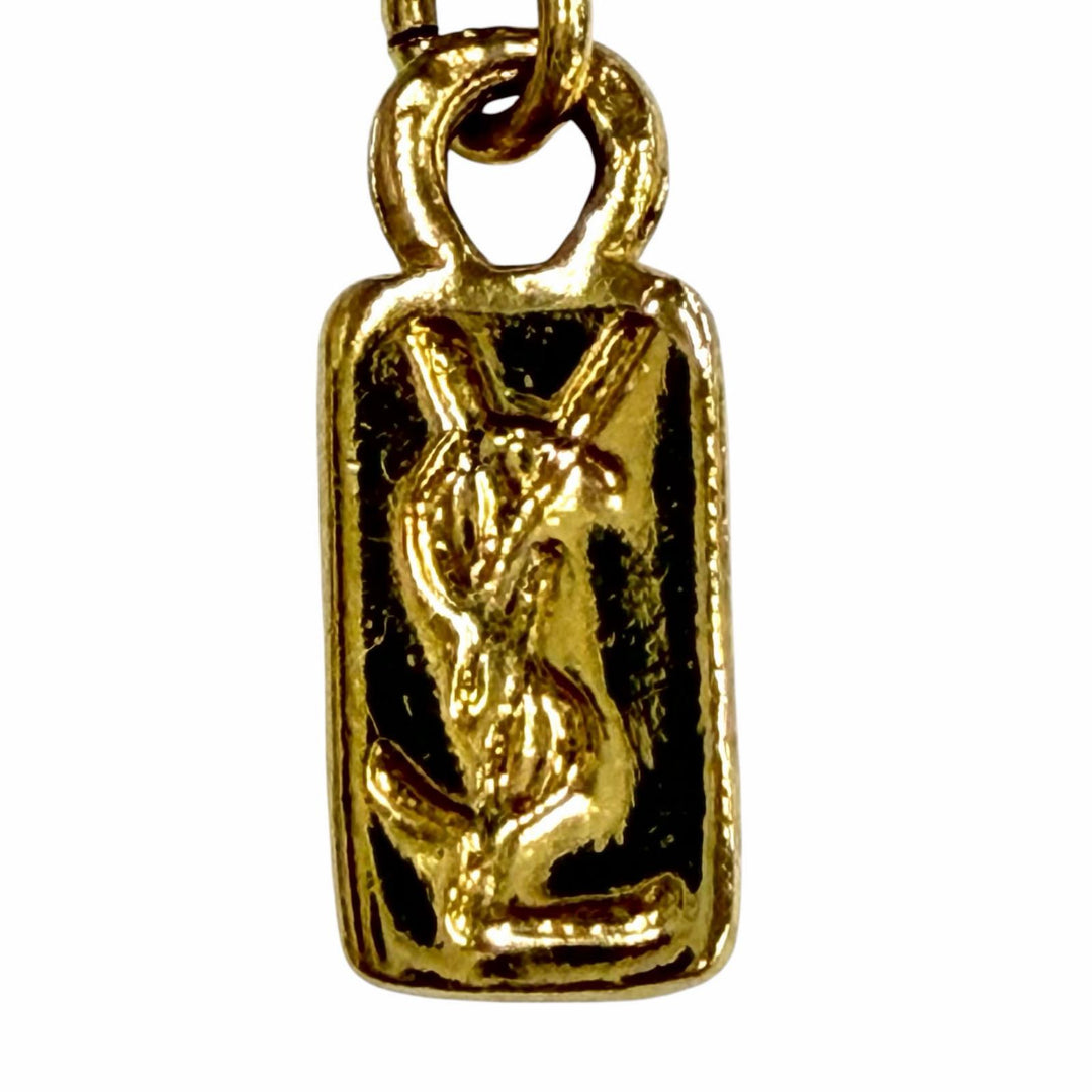 美品◇YVES SAINT LAURENT イヴ・サンローラン ヴィンテージ ボール ネックレス ペンダント アクセサリー ゴールド レディース