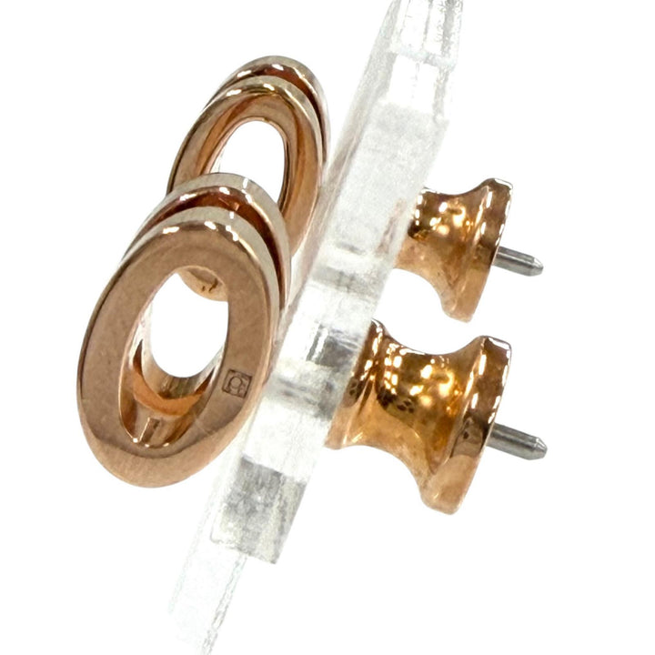 極美品◇HERMES エルメス ミニポップアッシュH マロングラッセ ローズゴールド ピアス アクセサリー フランス製 レディース 箱・保存袋付