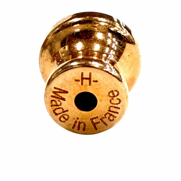 極美品◇HERMES エルメス ミニポップアッシュH マロングラッセ ローズゴールド ピアス アクセサリー フランス製 レディース 箱・保存袋付