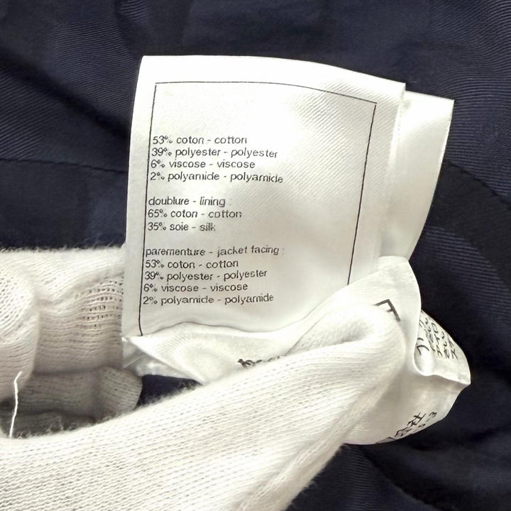 極美品★CHANEL シャネル P77209 ココマークボタン付 ダブルブレスト ツイード ジャケット マルチ 38 フランス製 正規品 レディース