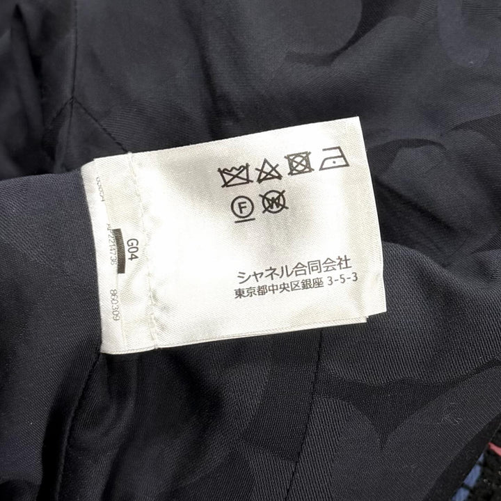 極美品★CHANEL シャネル P77209 ココマークボタン付 ダブルブレスト ツイード ジャケット マルチ 38 フランス製 正規品 レディース