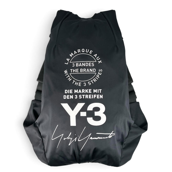美品▲Y-3 ワイスリー 20SS GJ8285 adidas Yohji Yamamoto Backpack リュックサック デイパック ブラック ベトナム製 正規品 メンズ