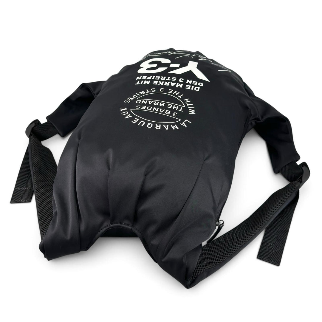 美品▲Y-3 ワイスリー 20SS GJ8285 adidas Yohji Yamamoto Backpack リュックサック デイパック ブラック ベトナム製 正規品 メンズ