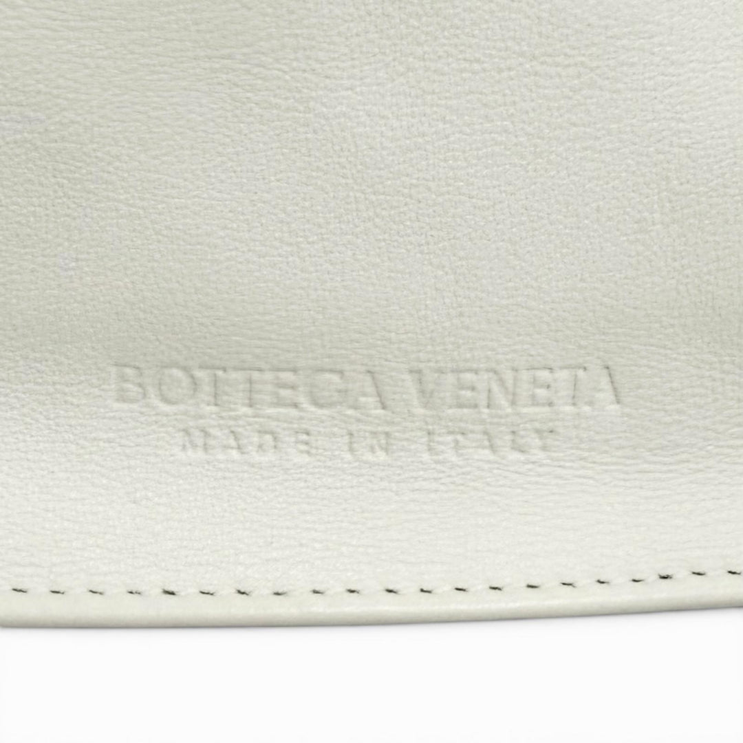 美品★BOTTEGAVENETA ボッテガヴェネタ ミニザツイスト レザー ハンドバッグ ホワイト イタリア製 レディース 保存袋付き