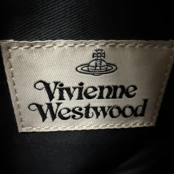 未使用品☆Vivienne Westwood ヴィヴィアンウエストウッド オーブロゴ バイオグリーン レザー クロスボディバッグ ショルダーバッグ 黒