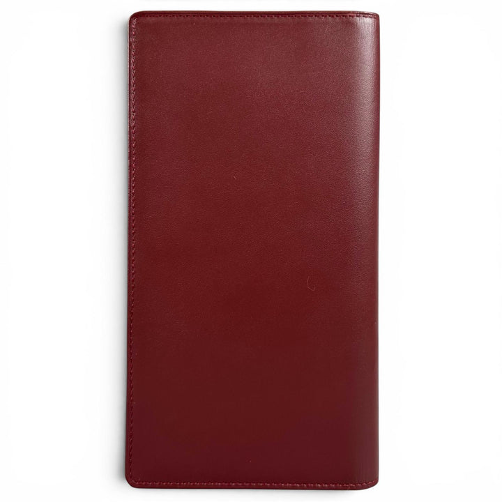 未使用品▲Cartier カルティエ マストライン 2Cモチーフ レザー ロングウォレット 二つ折り財布 ボルドー レディース 箱・保存袋付き