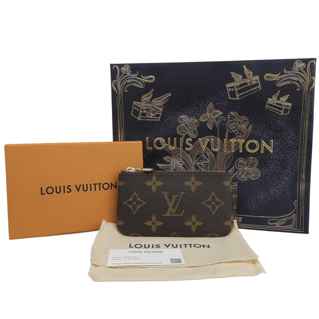 未使用品▲LOUIS VUITTON ルイヴィトン M62650 カード キーケース ポシェット クレ モノグラムキャンバス コインケース 仏製 箱・袋付き